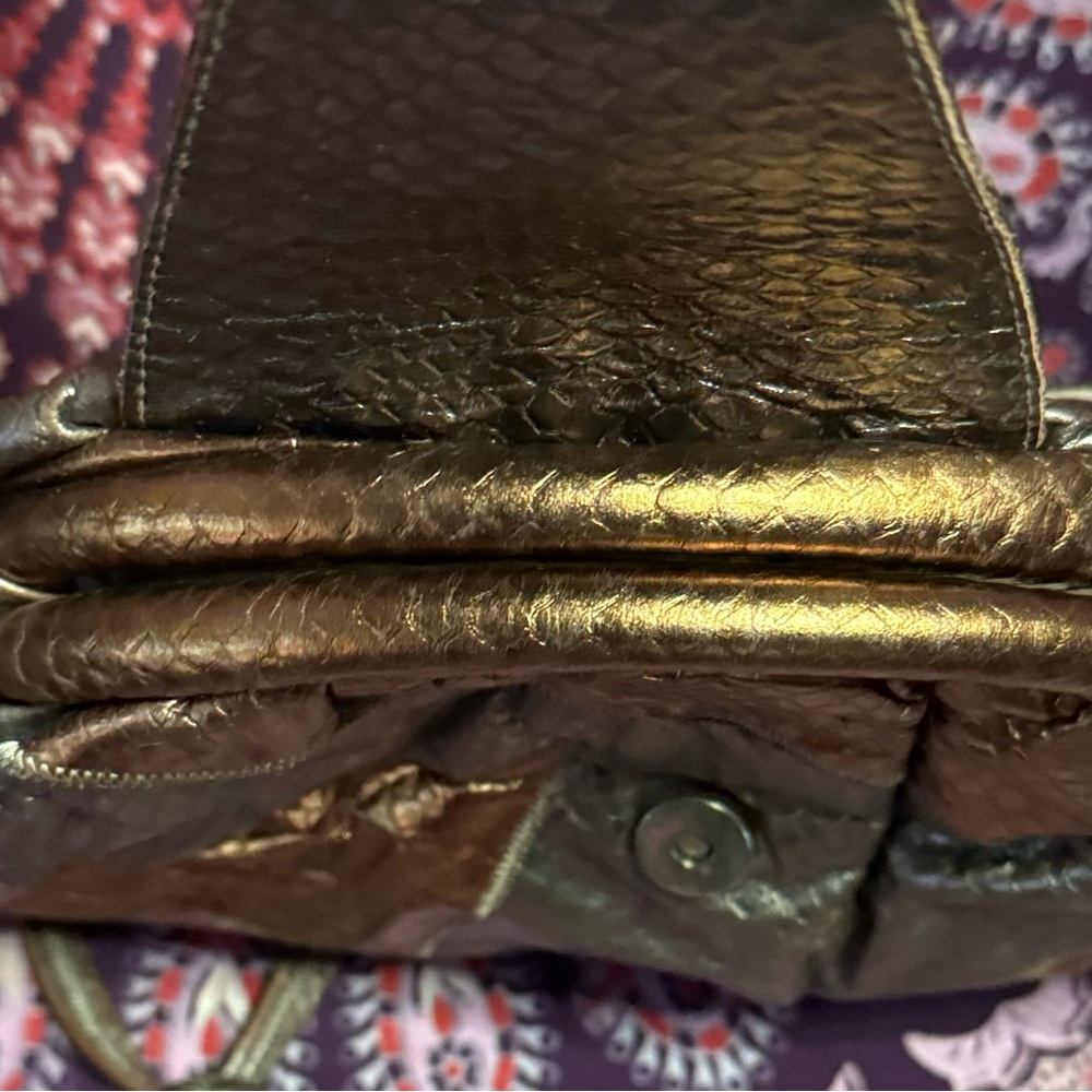 Vintage patchwork leather bag. - Picture 9 of 9